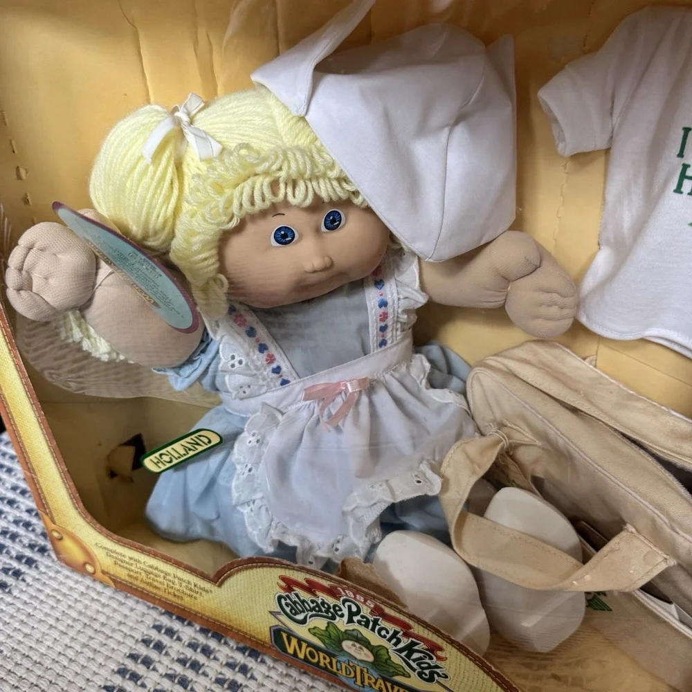 Brand New 1985 Cabbage Patch Kids World Travler Holland 1984 Coleco